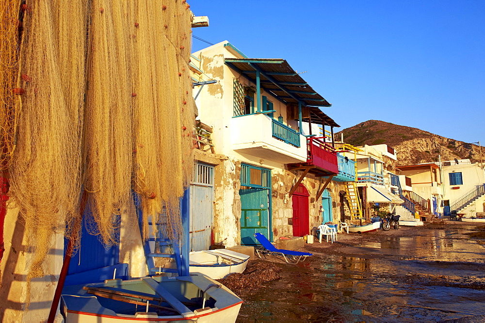 Old fishing village of Klima, Milos, Cyclades Islands, Greek Islands, Aegean Sea, Greece, Europe