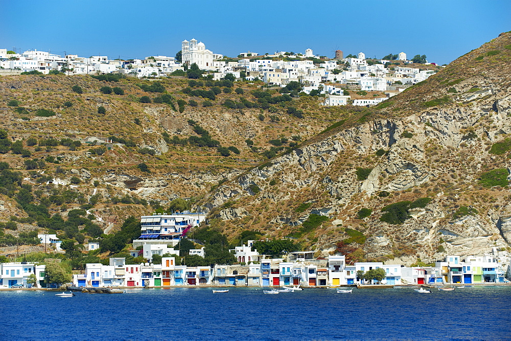 Old fishing village of Klima, Milos, Cyclades Islands, Greek Islands, Aegean Sea, Greece, Europe