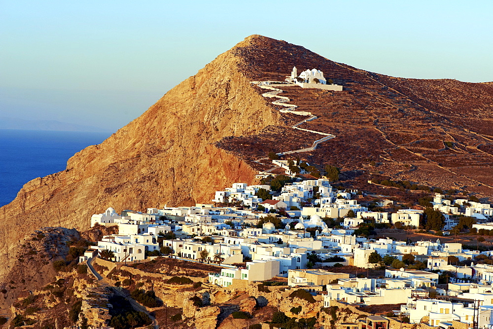 Panagia Kimissis monastery, Kastro, The Chora village, Folegandros, Cyclades Islands, Greek Islands, Aegean Sea, Greece, Europe