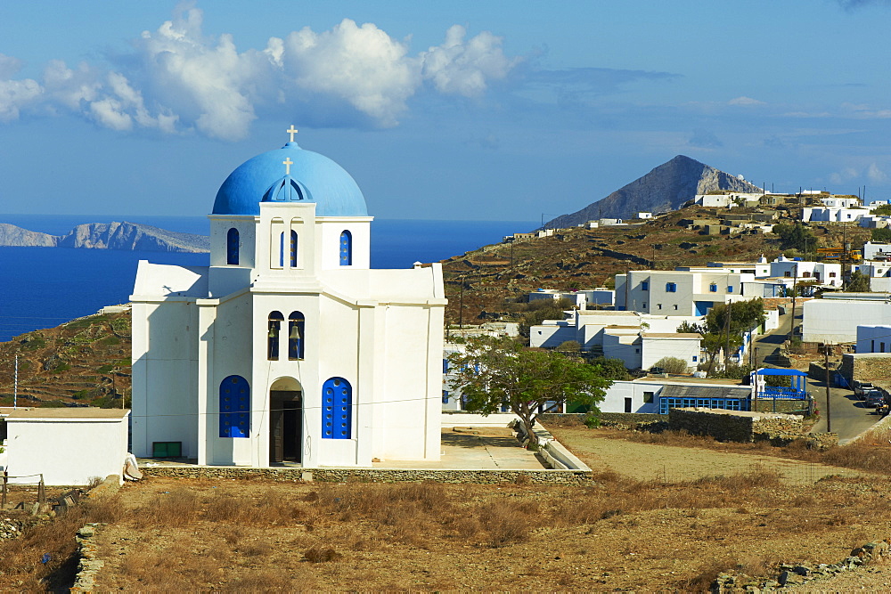 Agios Ioanis Prodromos church, Ano Mera, Pano Meria village, Folegandros, Cyclades Islands, Greek Islands,  Greece, Europe