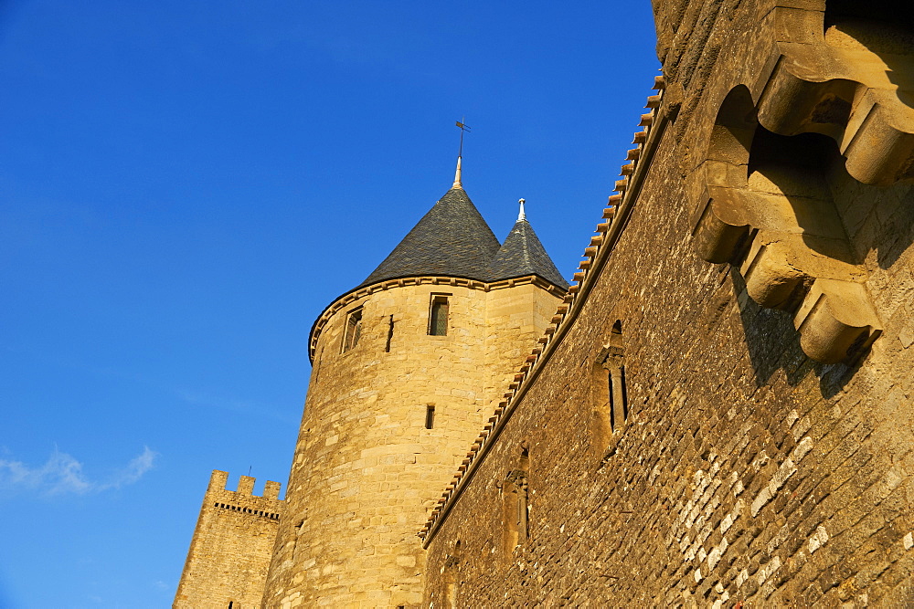 Medieval city of Carcassonne, UNESCO World Heritage Site, Aude, Languedoc-Roussillon, France, Europe