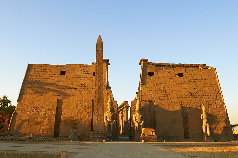 Obelisk of Ramesses II, Temple of Luxor, Thebes, UNESCO World Heritage Site, Egypt, North Africa, Africa