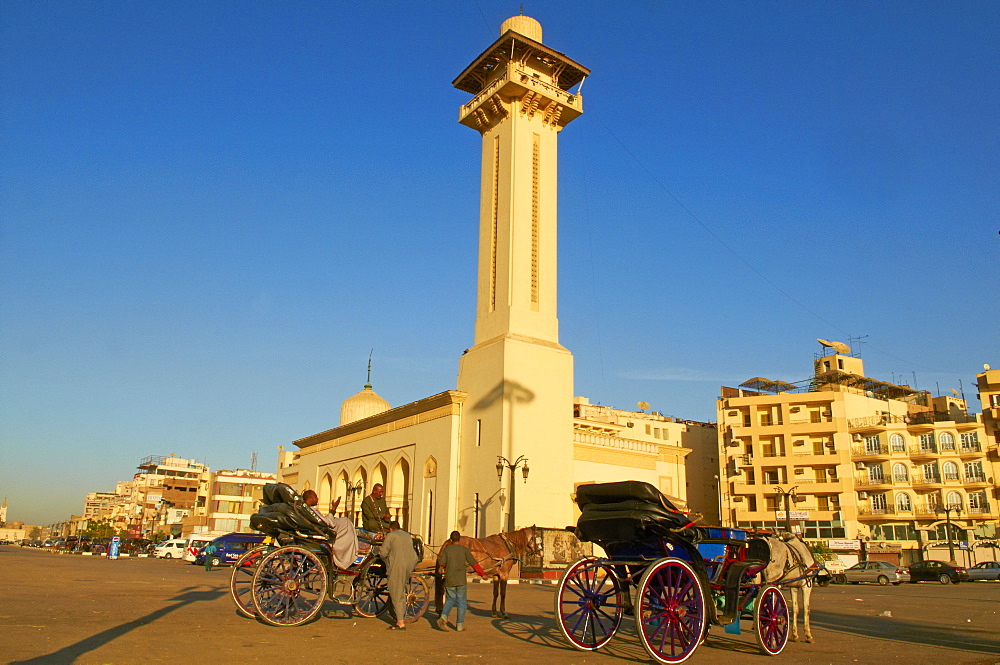 Mosque of Abu el-Haggag, Luxor, Egypt, North Africa, Africa