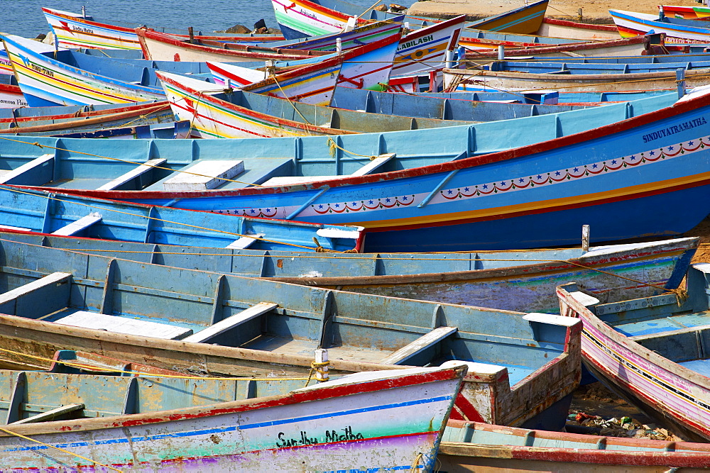 Vizhinjam, fishing harbour near Kovalam, Kerala, India, Asia