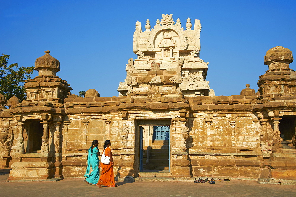 Kailasanatha temple dating from 8th century, Kanchipuram, Tamil Nadu, India, Asia