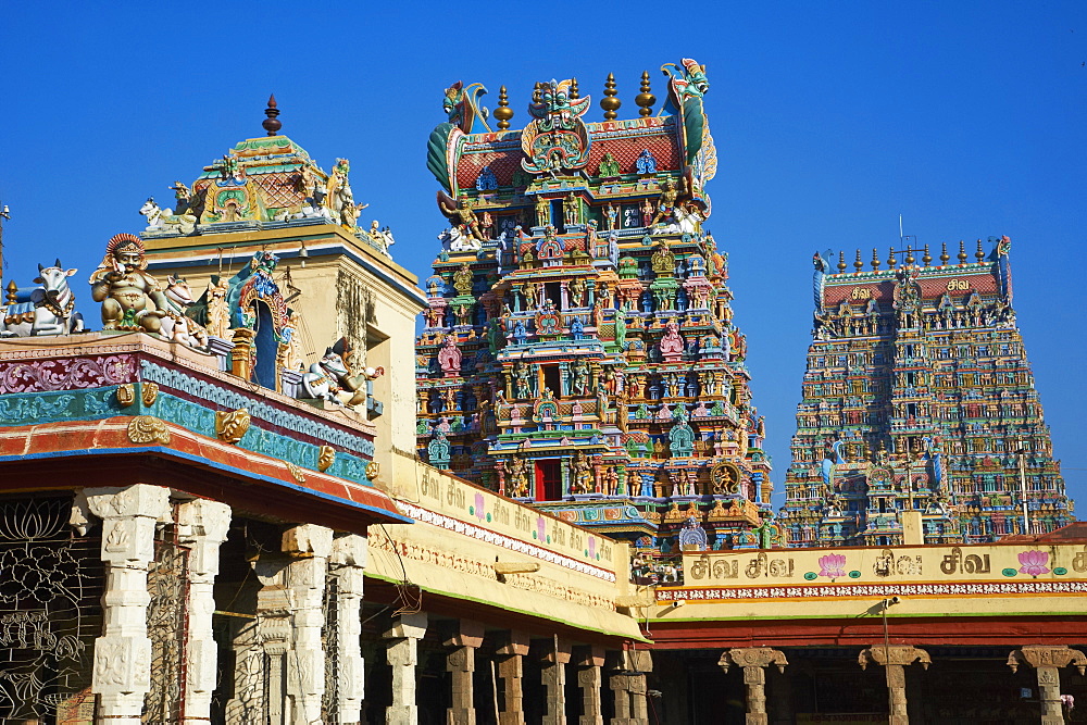 Sri Meenakshi temple, Madurai, Tamil Nadu, India, Asia