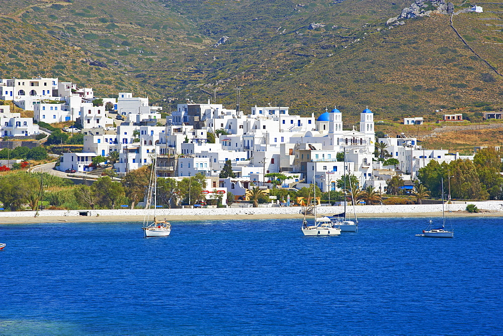 Katapola port, Amorgos, Cyclades, Aegean, Greek Islands, Greece, Europe