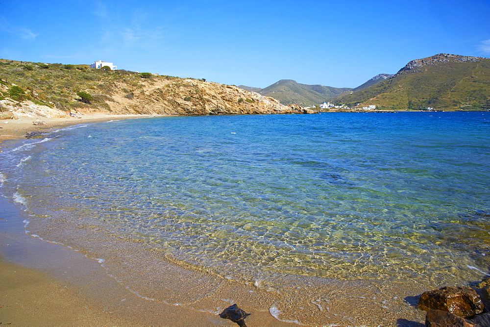 Beach, Agios Panteleimon, Amorgos, Cyclades, Aegean, Greek Islands, Greece, Europe