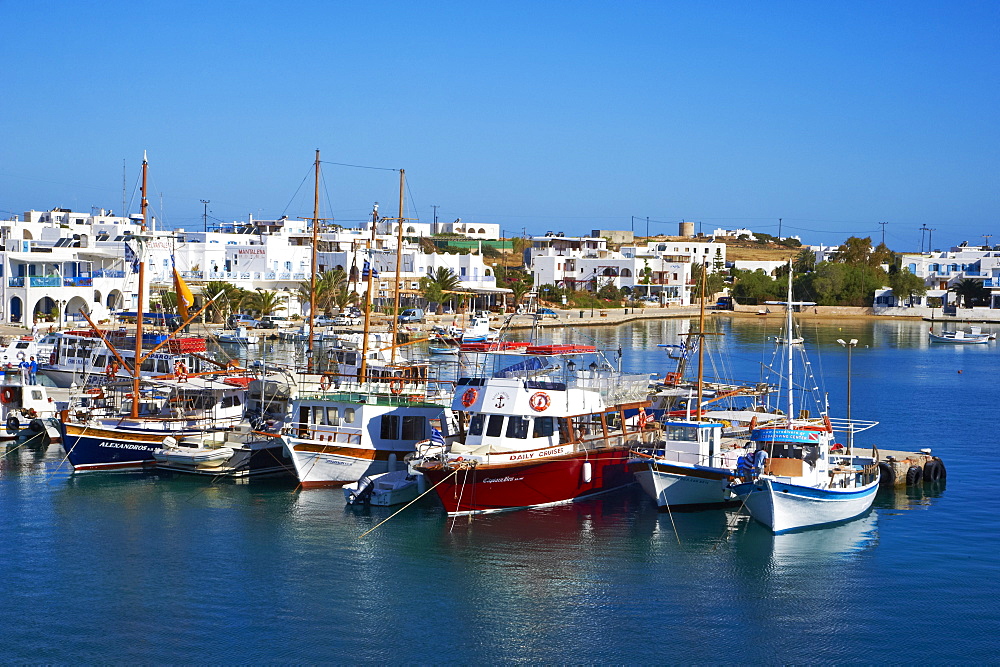 Port, Kastro, Antiparos, Paros, Cyclades, Aegean, Greek Islands, Greece, Europe