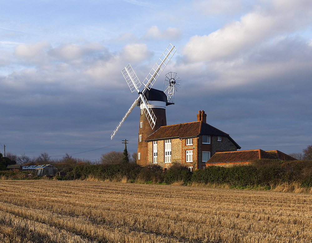 A view of Weybourne Mill, Norfolk, England, United Kingdom, Europe