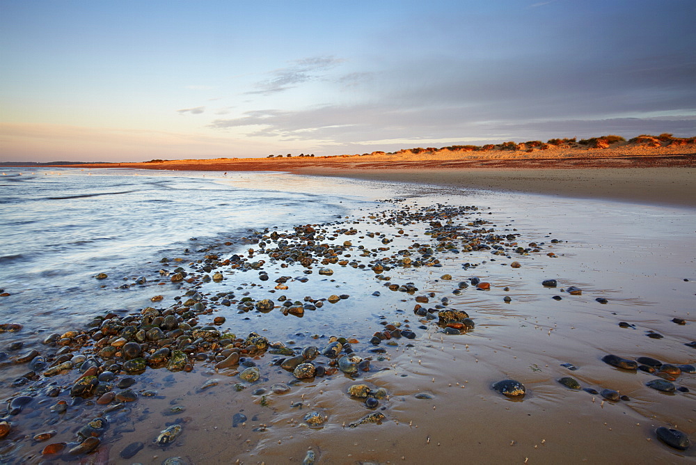 A beautiful summer dawn at Walberswick, Suffolk, England, United Kingdom, Europe