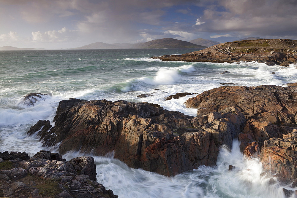 The stunning coastline near Borve, Isle of Harris, Outer Hebrides, Scotland, United Kingdom, Europe