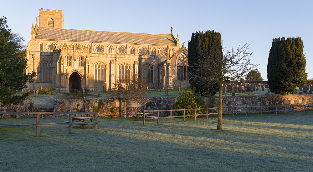 A view of St. Margarets Church at Cley, Norfolk, England, United Kingdom, Europe