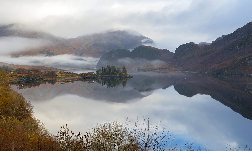 A view of Loch Long, Kintail area, Scotland, United Kingdom, Europe