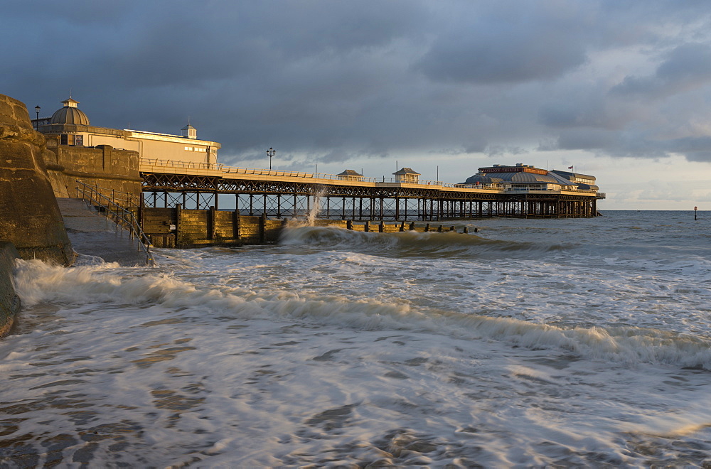 A view of Cromer pier, Norfolk, England, United Kingdom, Europe