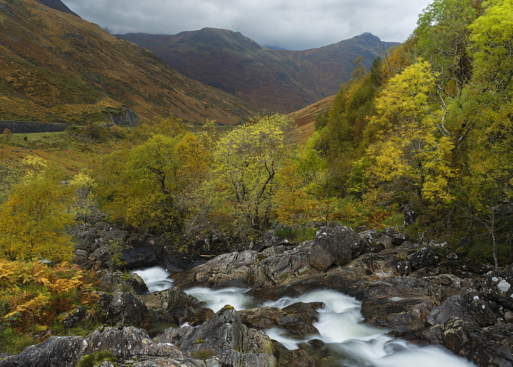 A scene from Glen Shiel, Inverness-Shire, Scotland, United Kingdom, Europe