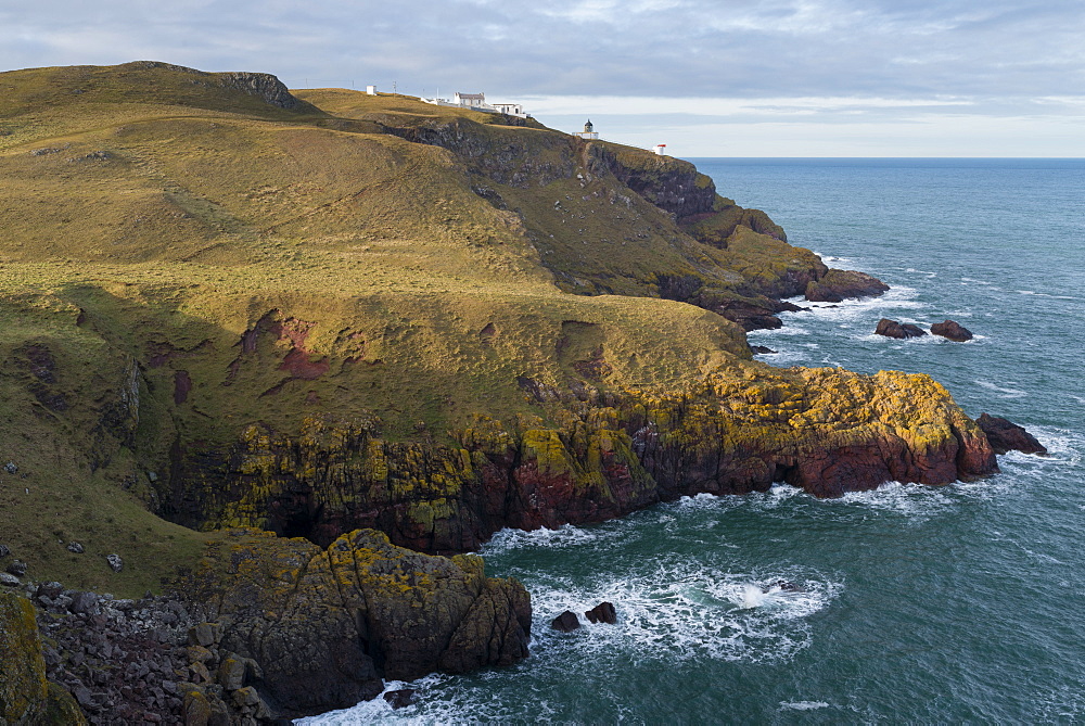 The coastline at St. Abb's Head Nature Reserve, Berwickshire, Scotland, United Kingdom, Europe