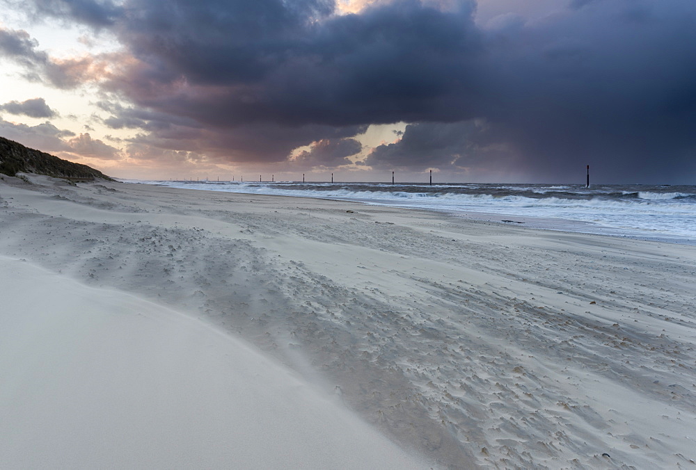 A stormy evening at Waxham, Norfolk, England, United Kingdom, Europe