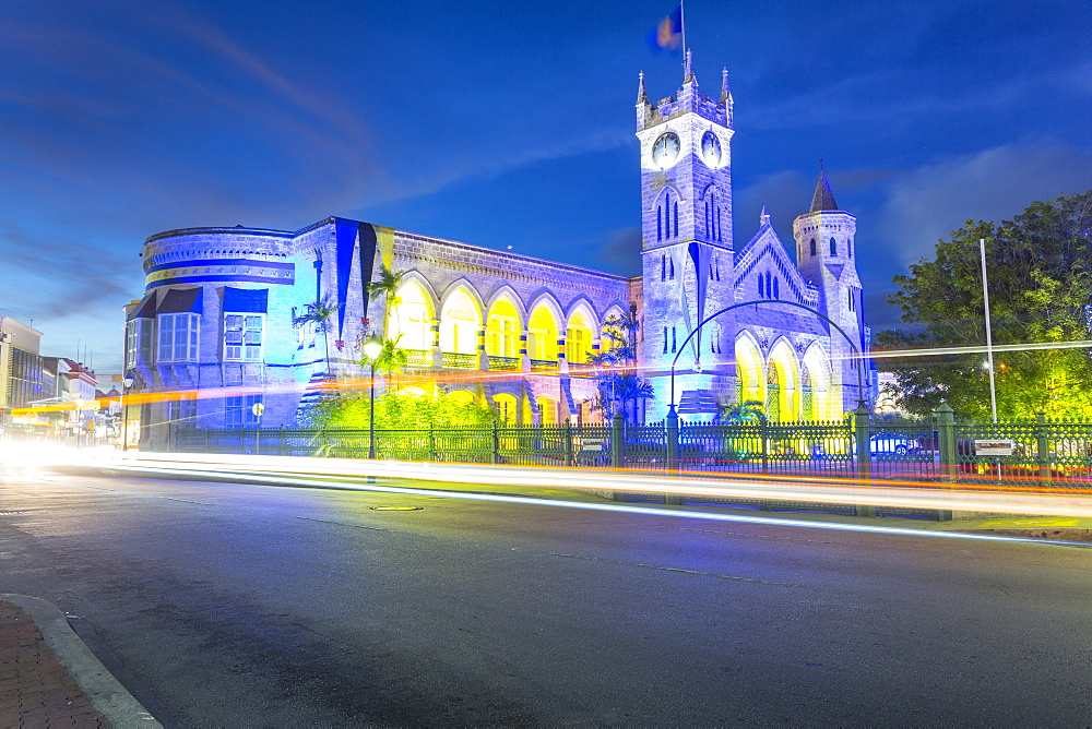 Parliament Building on Broad Street, Bridgetown, St. Michael, Barbados, West Indies, Caribbean, Central America