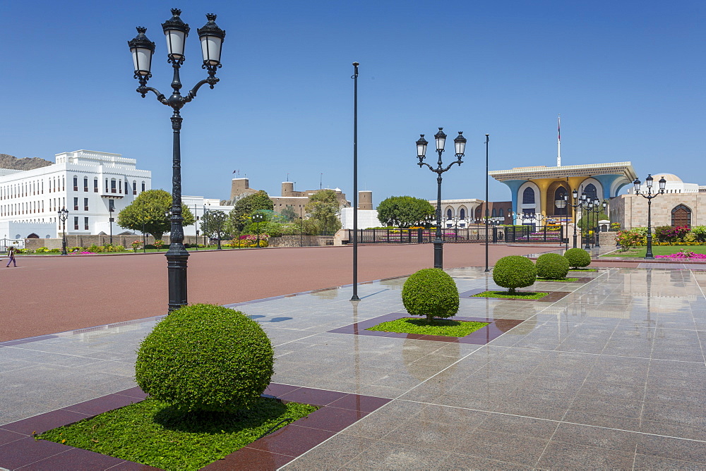 View of Al Alam Palace, Muscat, Oman, Middle East