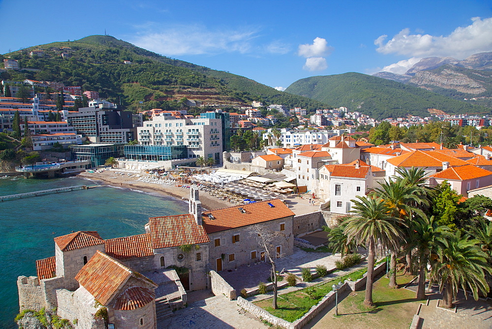 Walls of the Old Town, Budva, Montenegro, Europe