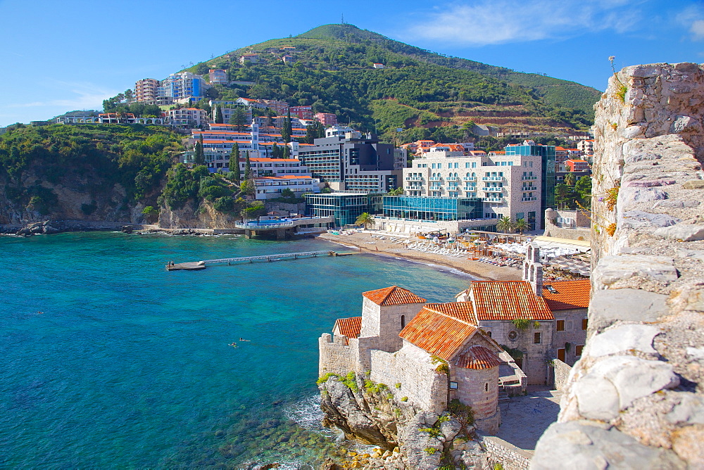 Walls of the Old Town, Budva, Montenegro, Europe