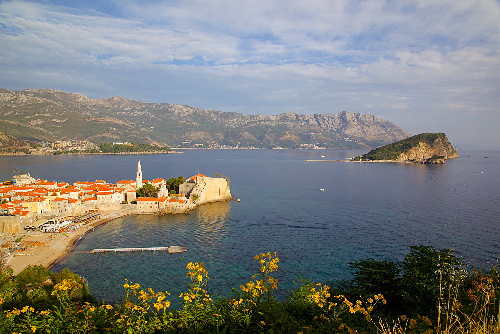 View of Old Town, Budva, Montenegro, Europe