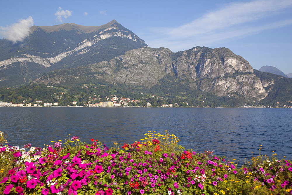 View of lake looking towards Cadenabbia, Bellagio, Lake Como, Lombardy, Italian Lakes, Italy, Europe