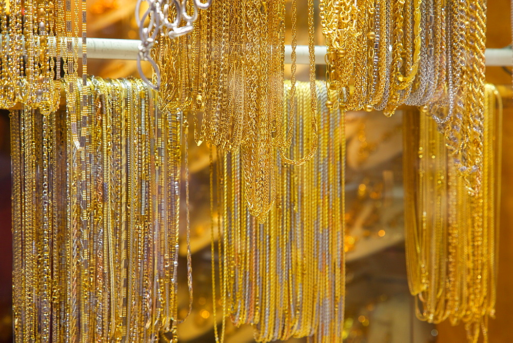 Gold in the Gold Souk, The Creek, Dubai, United Arab Emirates, Middle East