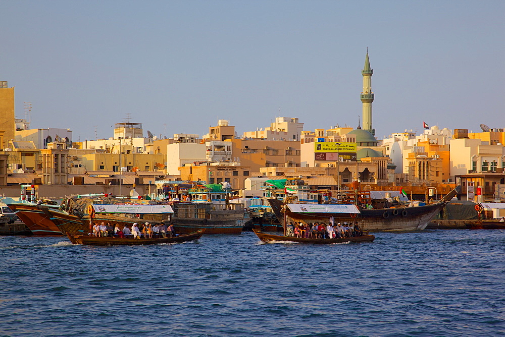 Water taxi on The Creek, Dubai, United Arab Emirates, United Arab Emirates, Middle East