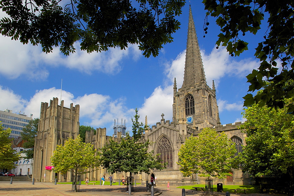 Sheffield Cathedral, Sheffield, South Yorkshire, Yorkshire, England, United Kingdom, Europe