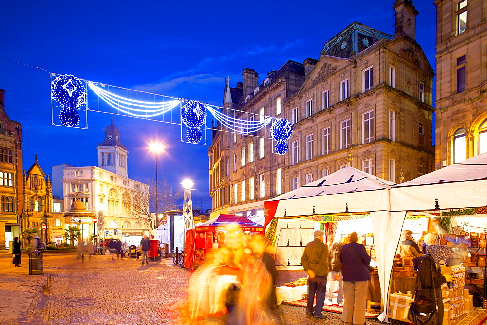 Christmas Market, Sheffield, South Yorkshire, Yorkshire, England, United Kingdom, Europe