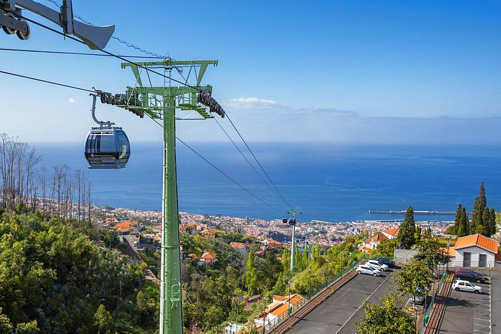 View of Funchal from Cable Car Station, Funchal, Madeira, Portugal, Atlantic, Europe