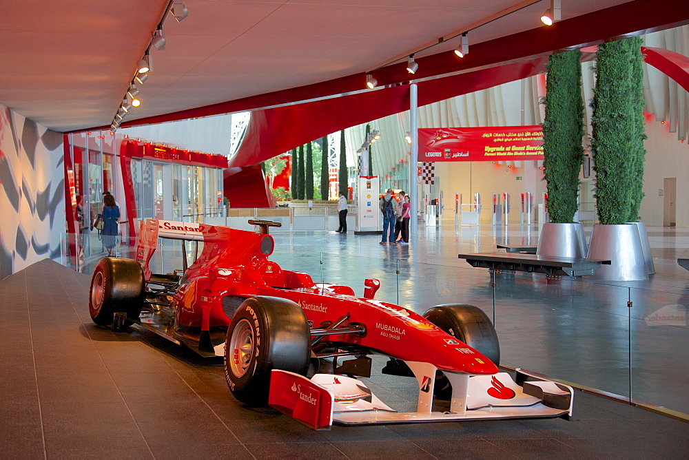 Formula 1 Racing Car, Ferrari World, Yas Island, Abu Dhabi, United Arab Emirates, Middle East