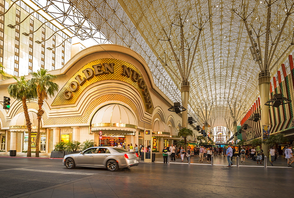 The Golden Nugget in the Fremont Street Experience, Downtown, Las Vegas, Nevada, United States of America, North America