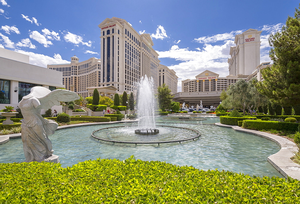 View of Caesars Palace Hotel and Casino, The Strip, Las Vegas Boulevard, Las Vegas, Nevada, United States of America, North America