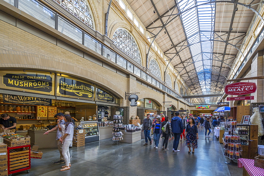 Interior of the Ferry Building Marketplace on the Embarcadero, San Francisco, California, United States of America, North America