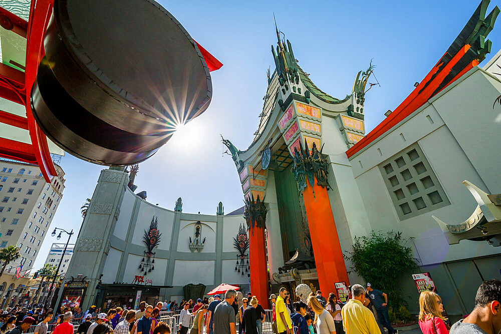 View of Grauman's Chinese Theatre on Hollywood Boulevard, Hollywood, Los Angeles, California, United States of America, North America