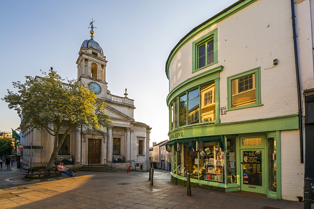 View of architecture on London Street, Norwich, Norfolk, England, United Kingdom, Europe