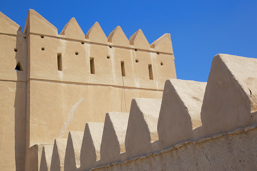 Entrance to Al Murabbaa Heritage Fort, Al Ain, Abu Dhabi, United Arab Emirates, Middle East 