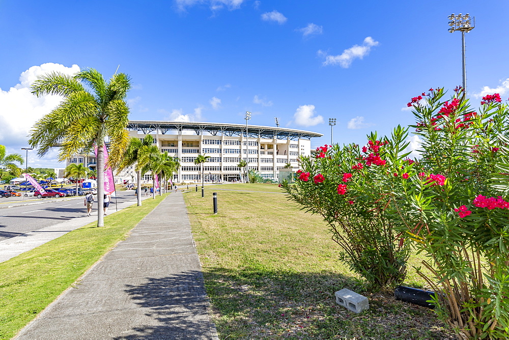 View of Sir Vivian Richards Stadium, St. George, Antigua, West Indies, Caribbean, Central America