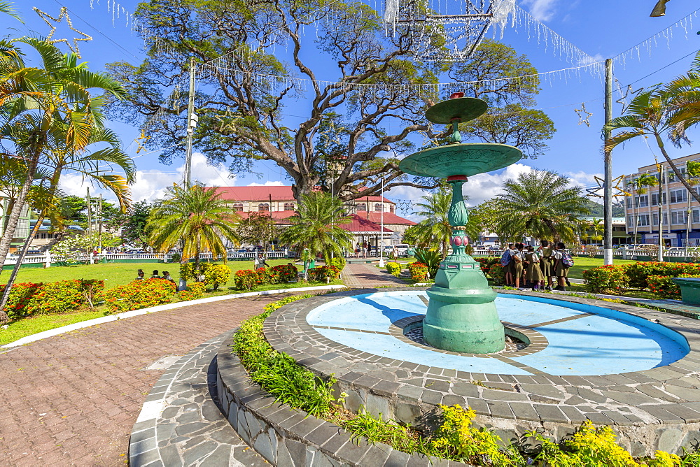 View of Derek Walcott Square, Castries, St. Lucia, Windward Islands, West Indies Caribbean, Central America