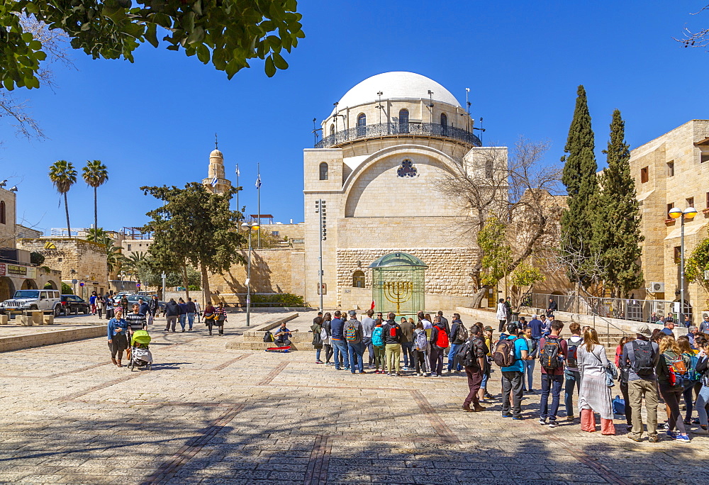 Hurva Synagogue in Old City, Old City, UNESCO World Heritage Site, Jerusalem, Israel, Middle East