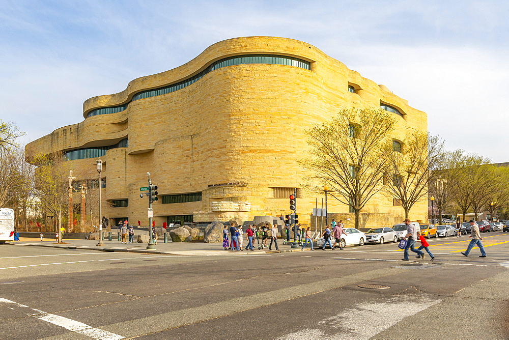 View of National Museum of the American Indian, Washington D.C., United States of America, North America