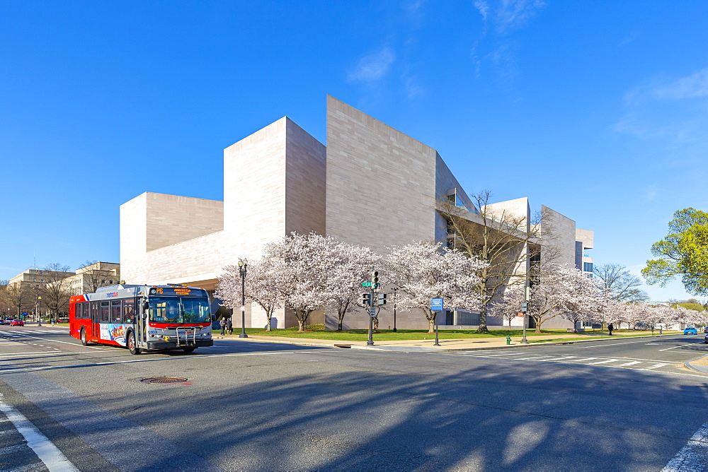 View of National Gallery of Art, East Building on the National Mall in spring, Washington D.C., United States of America, North America