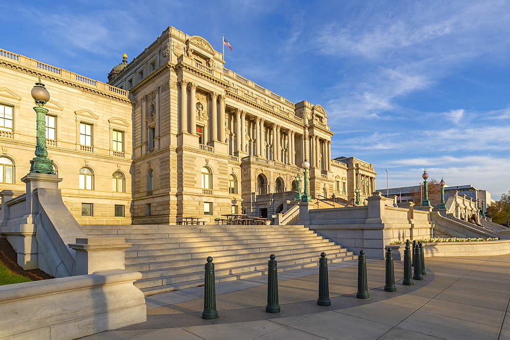 View of Library of Congress in spring, Washington D.C., United States of America, North America