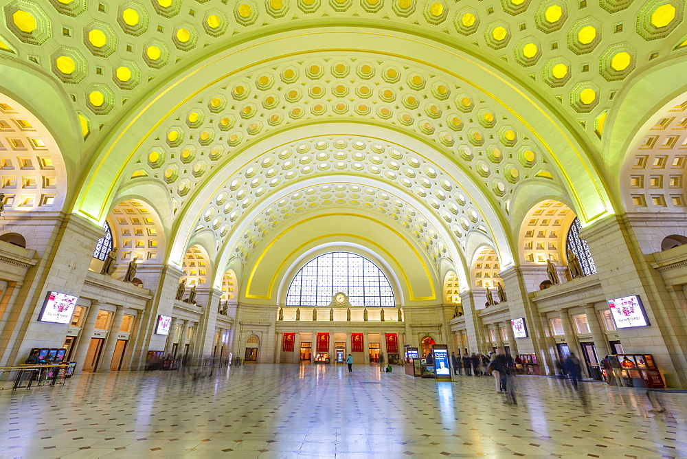 View of the interior of Union Station, Washington D.C., United States of America, North America