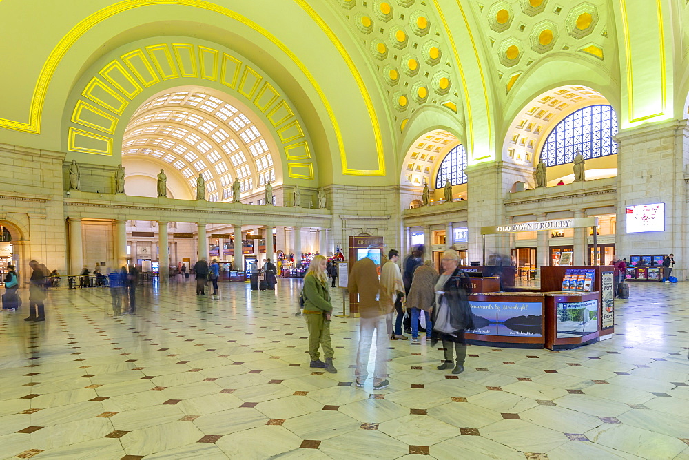 View of the interior of Union Station, Washington D.C., United States of America, North America