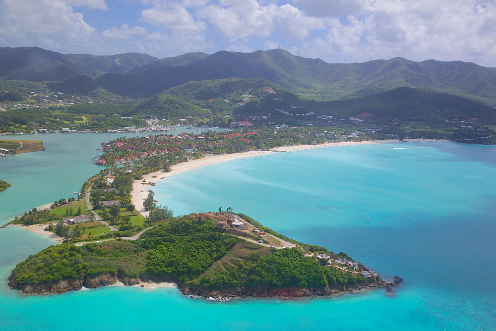 View over Jolly Harbour, Antigua, Leeward Islands, West Indies, Caribbean, Central America