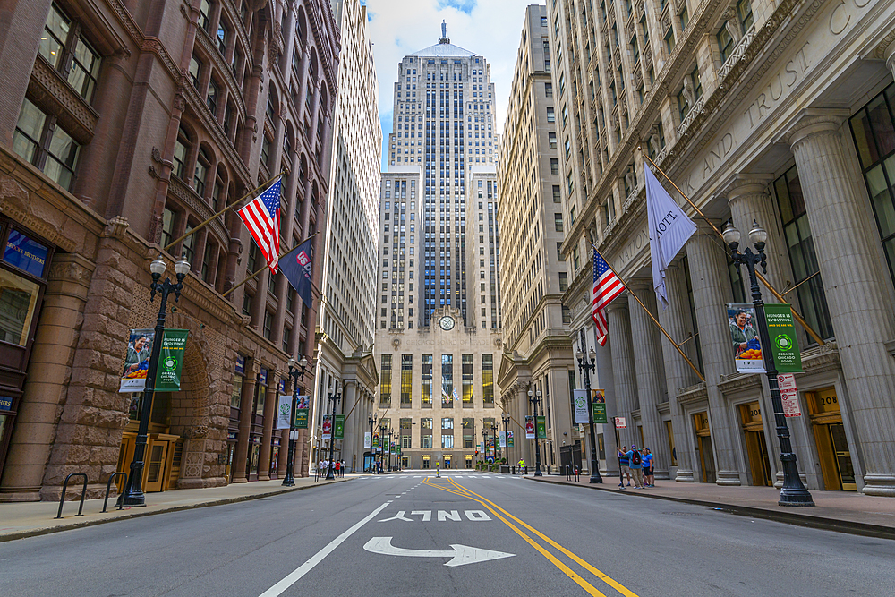 View of Chicago Board of Trade building, Chicago, Illinois, United States of America, North America